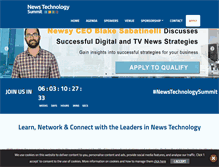 Tablet Screenshot of newstechnologysummit.com
